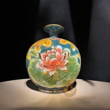 Bình Hút Lộc  Lý Ngư Liên Hoa 